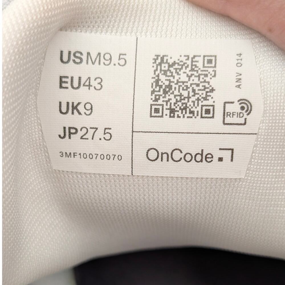 On Cloud 6 Running Sneakers Shoes Lace-Up Men's Glacier/White Size USM9.5 EU43 - Picture 5 of 11